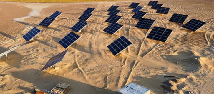 A Solar Powered Farm in the Middle of the Desert