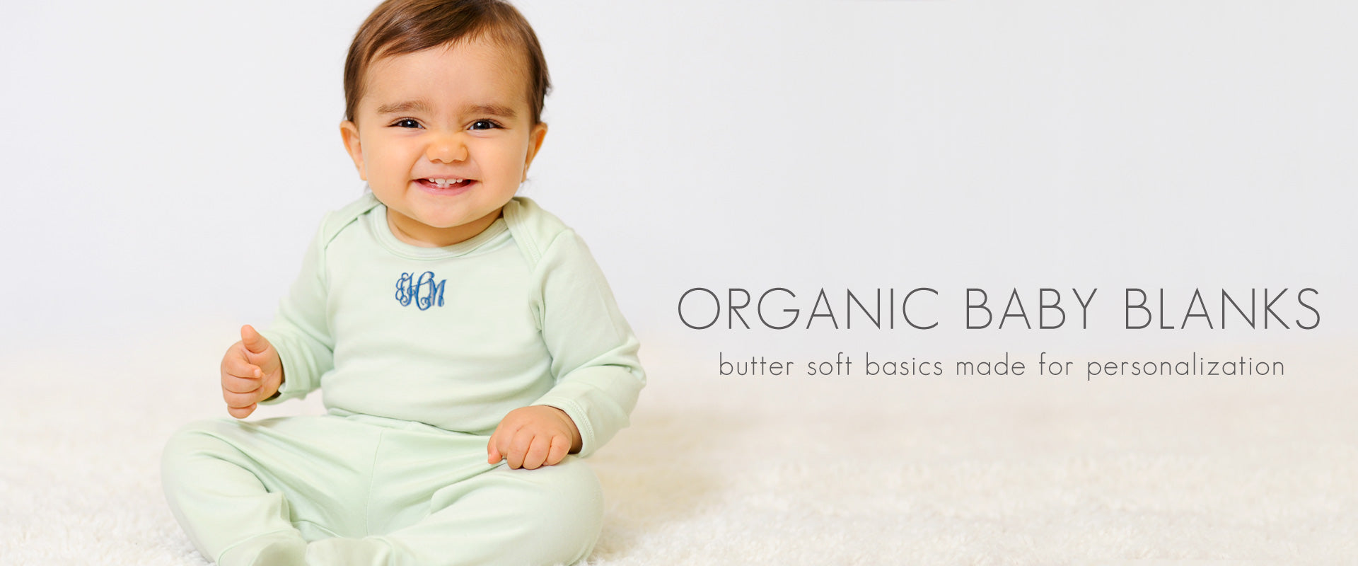 Personalized Organic Baby Blanks